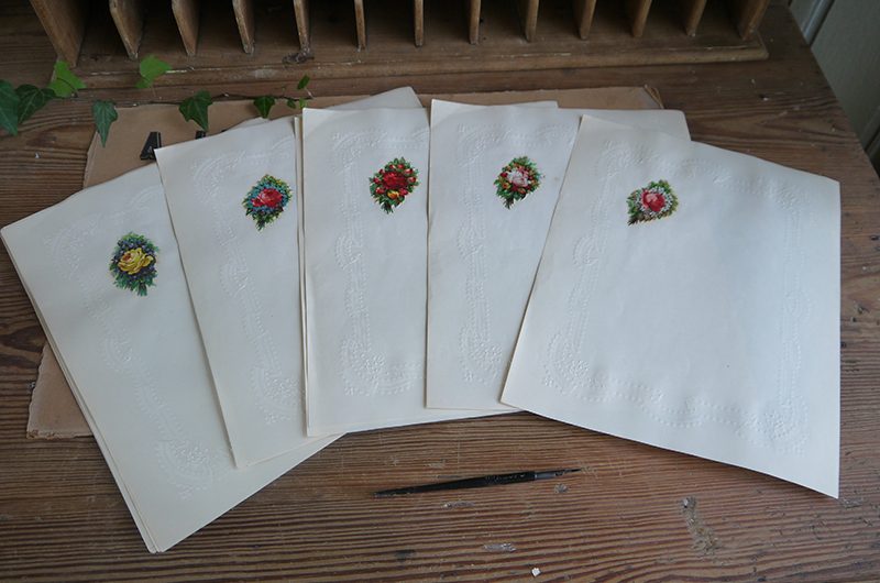Papier à lettre fleuri