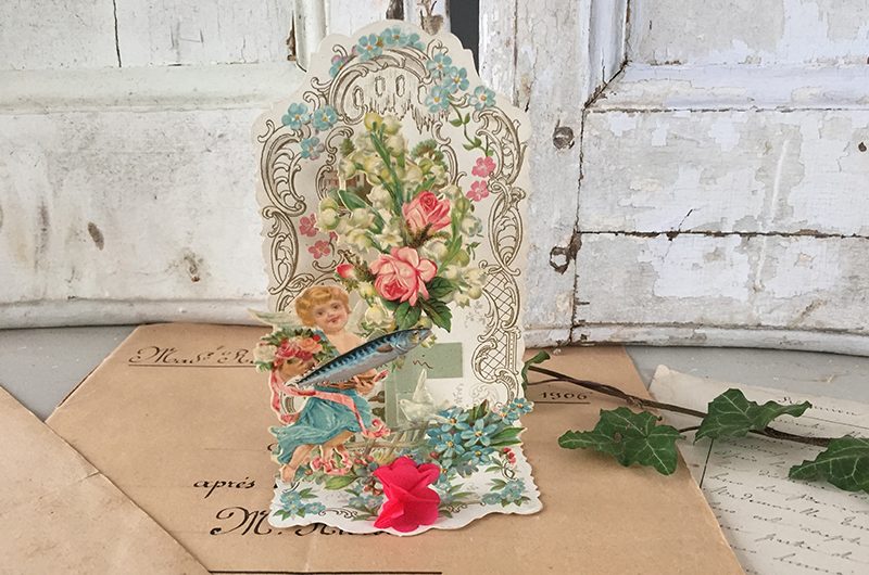 Carte « Souvenir d’avril « 