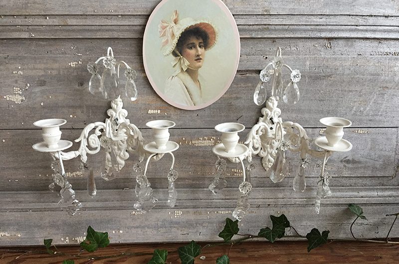 Bougeoirs à pampilles