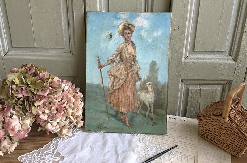 Huile « élégante et mouton »