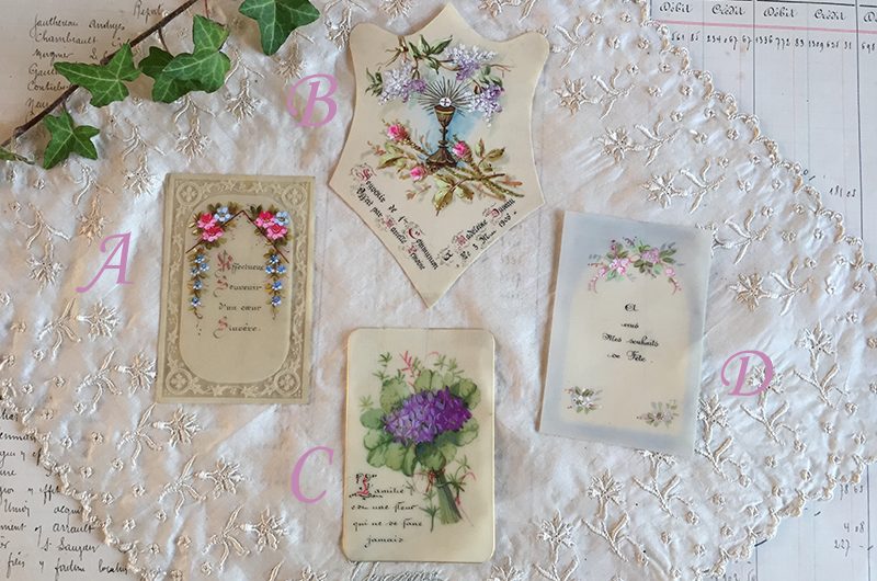 Petites cartes en celluloïd