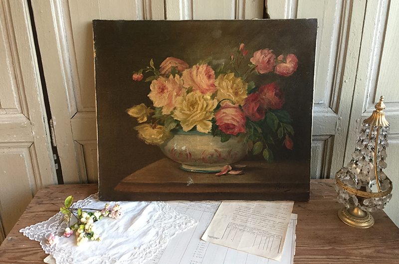 Huile coupe de roses