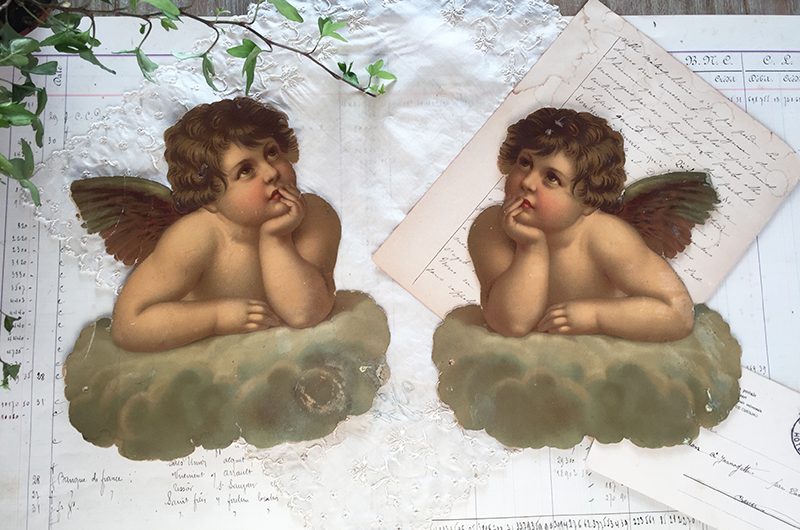 Grands chromos anges