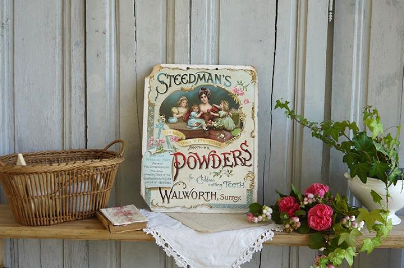 Carton publicitaire anglais