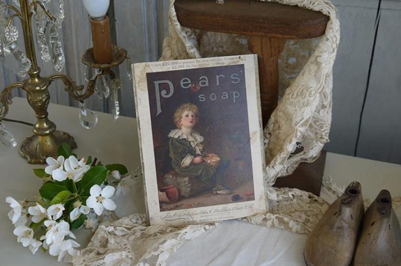 Publicité cartonnée Pears’ soap