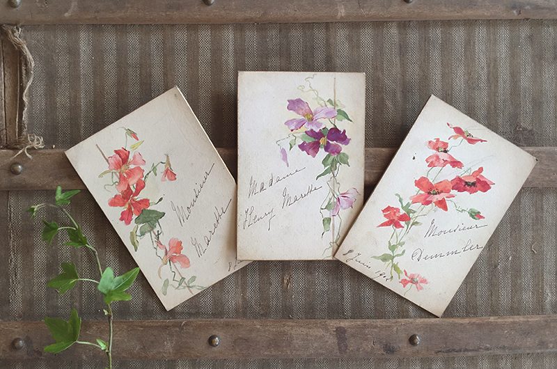 Menus peints à la main