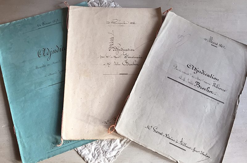 Lot de 3 actes notariés