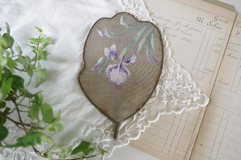 Ecran peint main « iris »