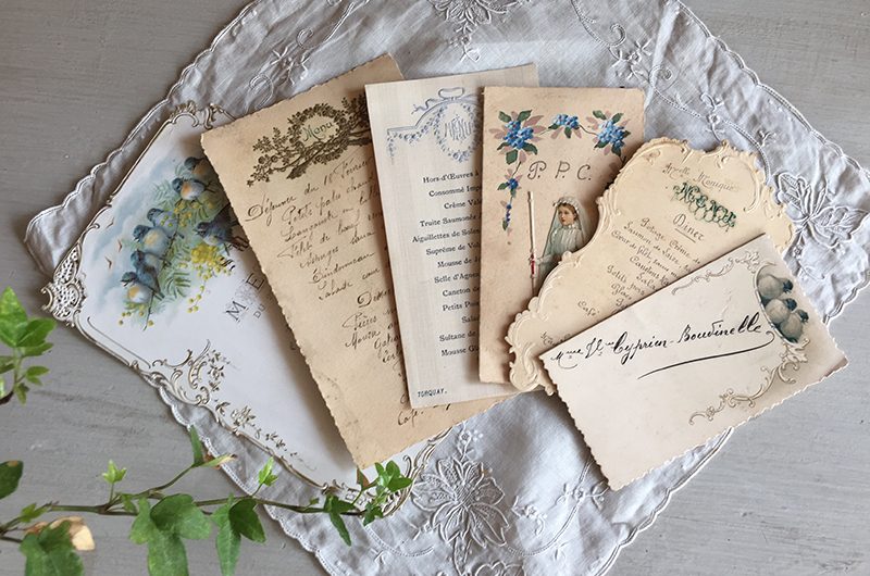 Menus anciens