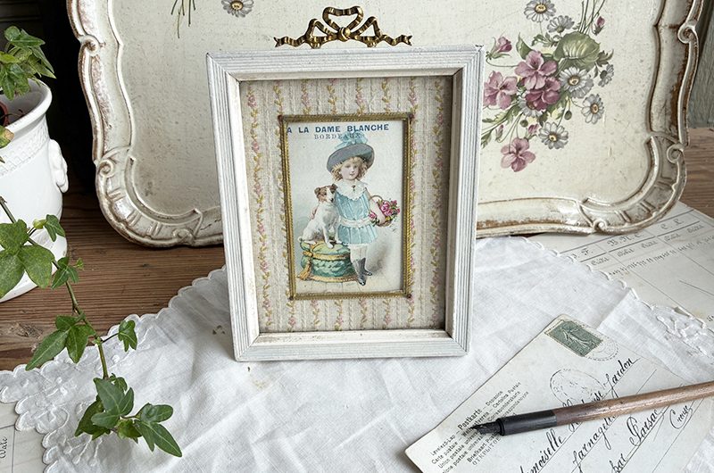 Cadre  » A la dame blanche « 