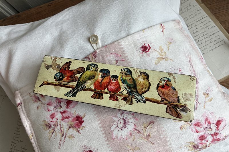 Plumier décor oiseaux
