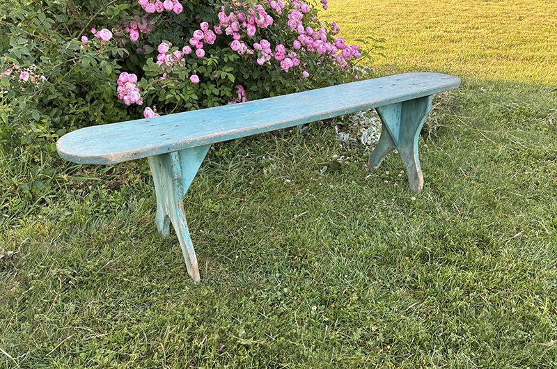 Banc turquoise